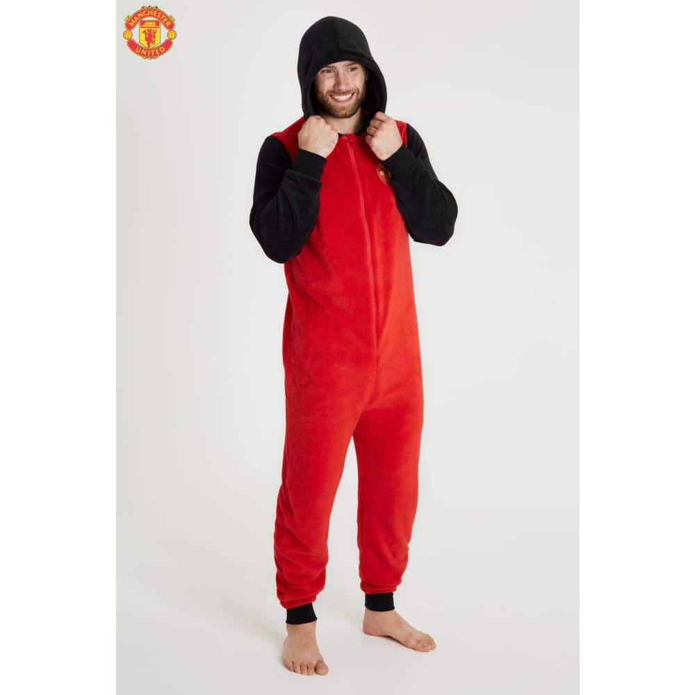 Manchester United F.c. Mens Pyjamas Fleece Mens Onesies Football Gifts for Men Onesie Manchester United F.c. £28.49