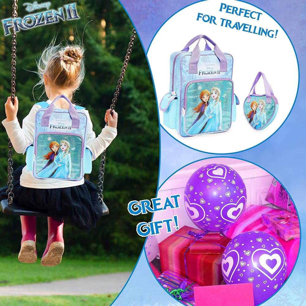 Disney Backpack,frozen 2 School Bag+handbag Anna and Elsa,large Kids Bag,travel School Bag Frozen £17.98