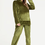 CityComfort Womens Pyjamas, Warm Fleece Hooded Pyjamas for Women Sets