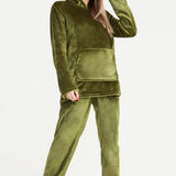 CityComfort Womens Pyjamas, Warm Fleece Hooded Pyjamas for Women Sets