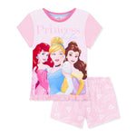 Disney Girls Pyjamas Girls Short Pjs Set Disney Princess Merchandise Pyjama Disney Princess £4.99