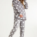 CityComfort Womens Pyjamas, Warm Fleece Hooded Pyjamas for Women Sets