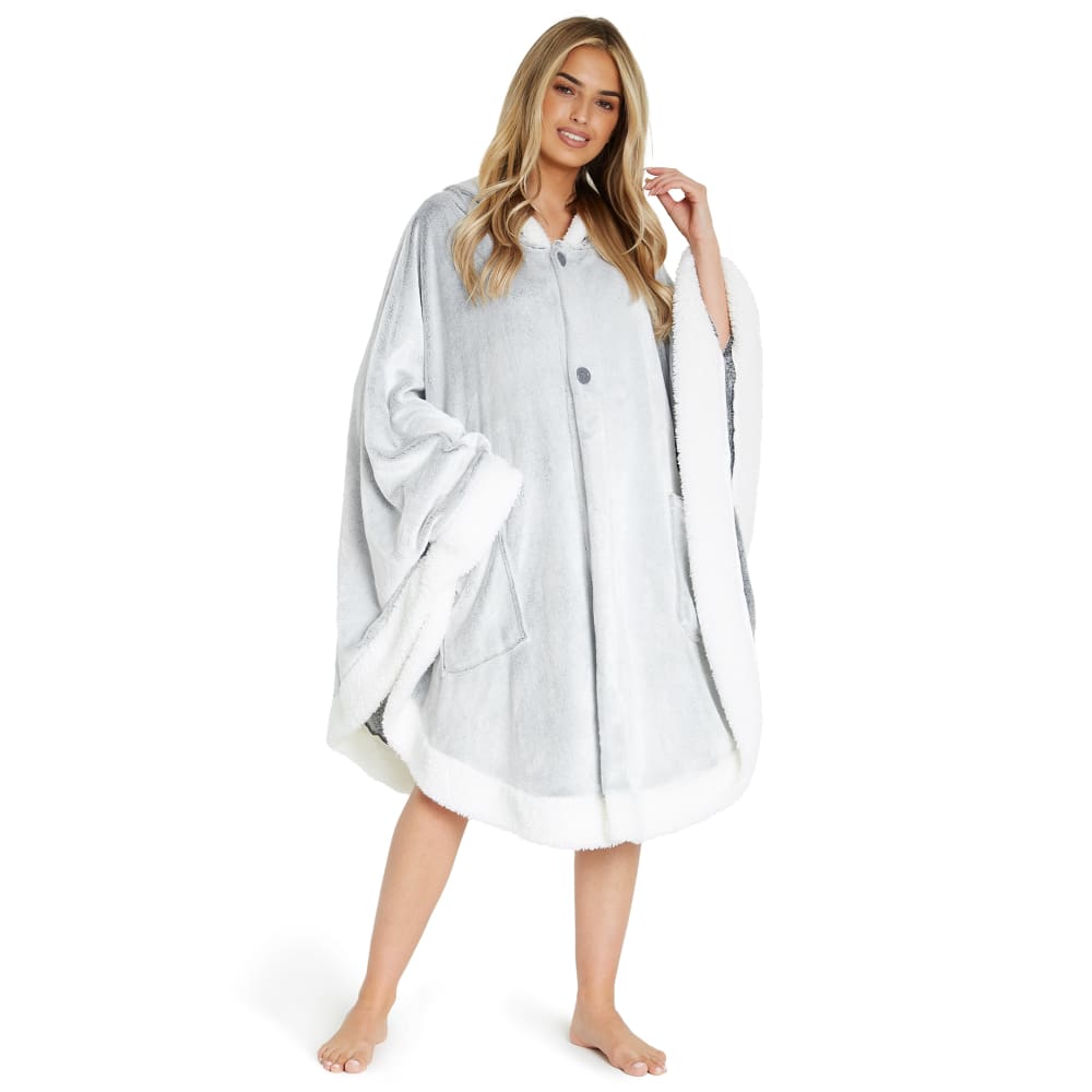 Citycomfort Blanket Hoodie for Women Snuggle Sherpa Oversized Hoodie Blanket Poncho Citycomfort £19.49