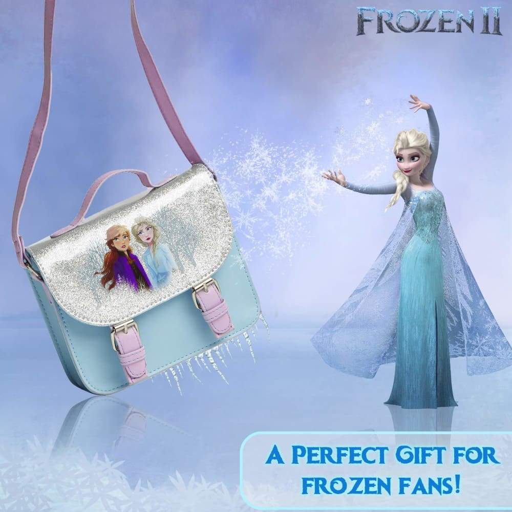 Disney Frozen Handbag Glitter Satchel Bag with Anna and Elsa for Girls Shoulder Bag Frozen £16.49