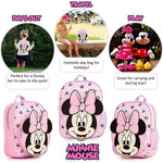 Disney Minnie Mouse 3d Pink Backpack for Girls Disney Ideal Cute Gifts for Girls Backpack City Comfort £10.99 Save 20%