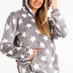 CityComfort Womens Pyjamas, Warm Fleece Hooded Pyjamas for Women Sets