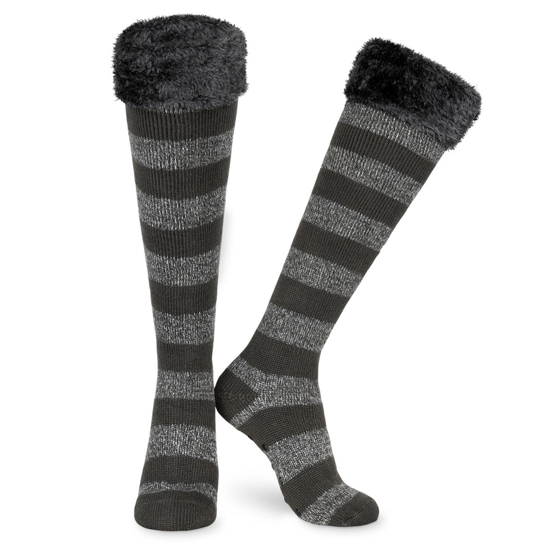 CityComfort Slipper Socks for Women, Knee High Socks Non Slip, Long Fluffy Socks