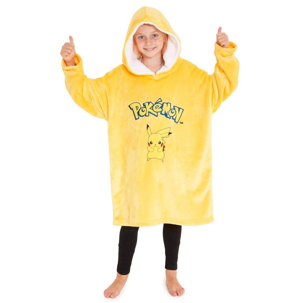 Pokemon Pikachu Oversized Blanket Hoodie for Boys Girls Hoodie Pokèmon £22.49