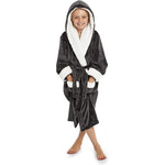 Citycomfort Fleece Dressing Gown Kids Towelling Robe Bathrobe Plush Super Soft Dressing Gown Citycomfort £10.95