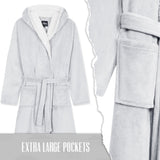 CityComfort Ladies Dressing Gown Soft Plush Bath Robe for Women