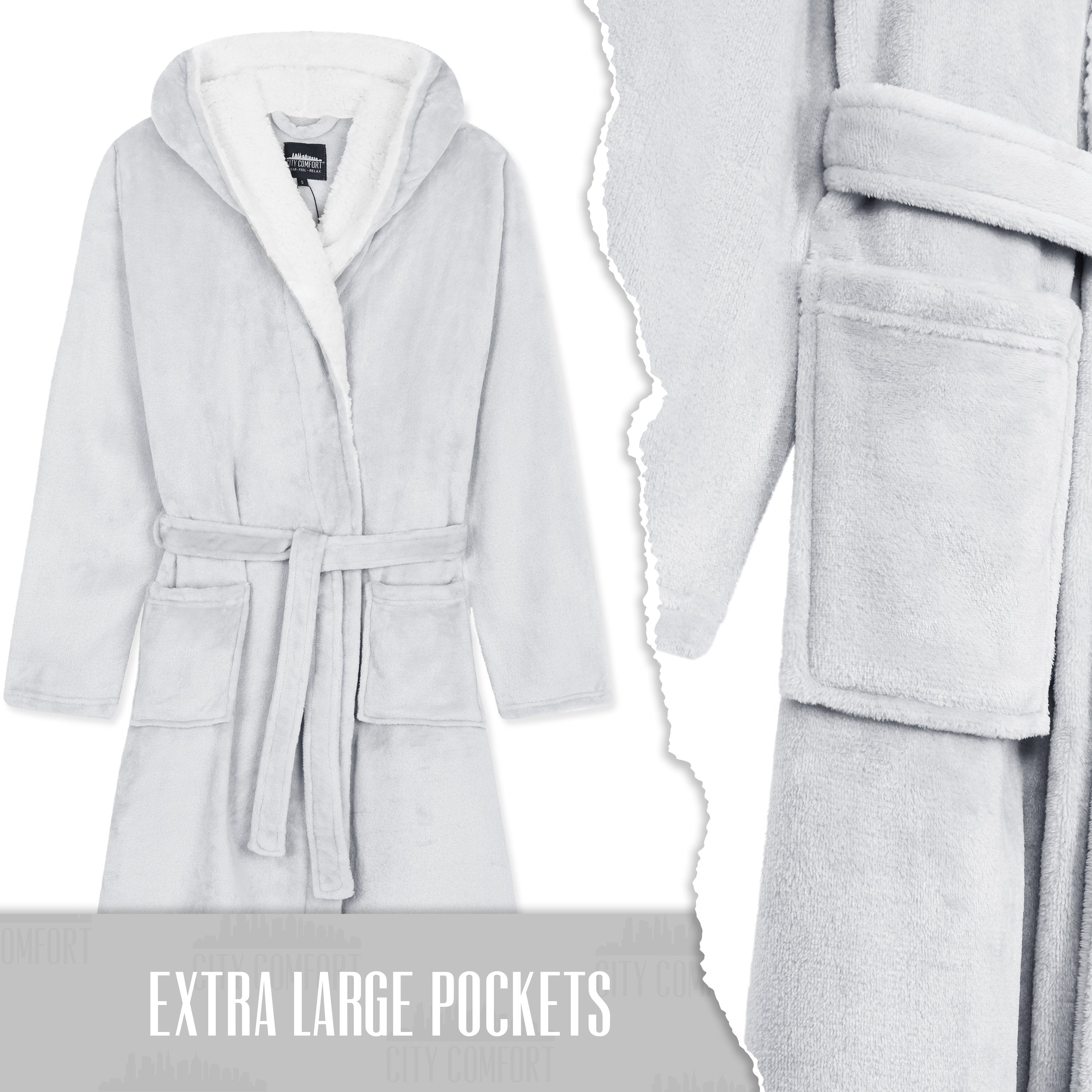 CityComfort Ladies Dressing Gown Soft Plush Bath Robe for Women