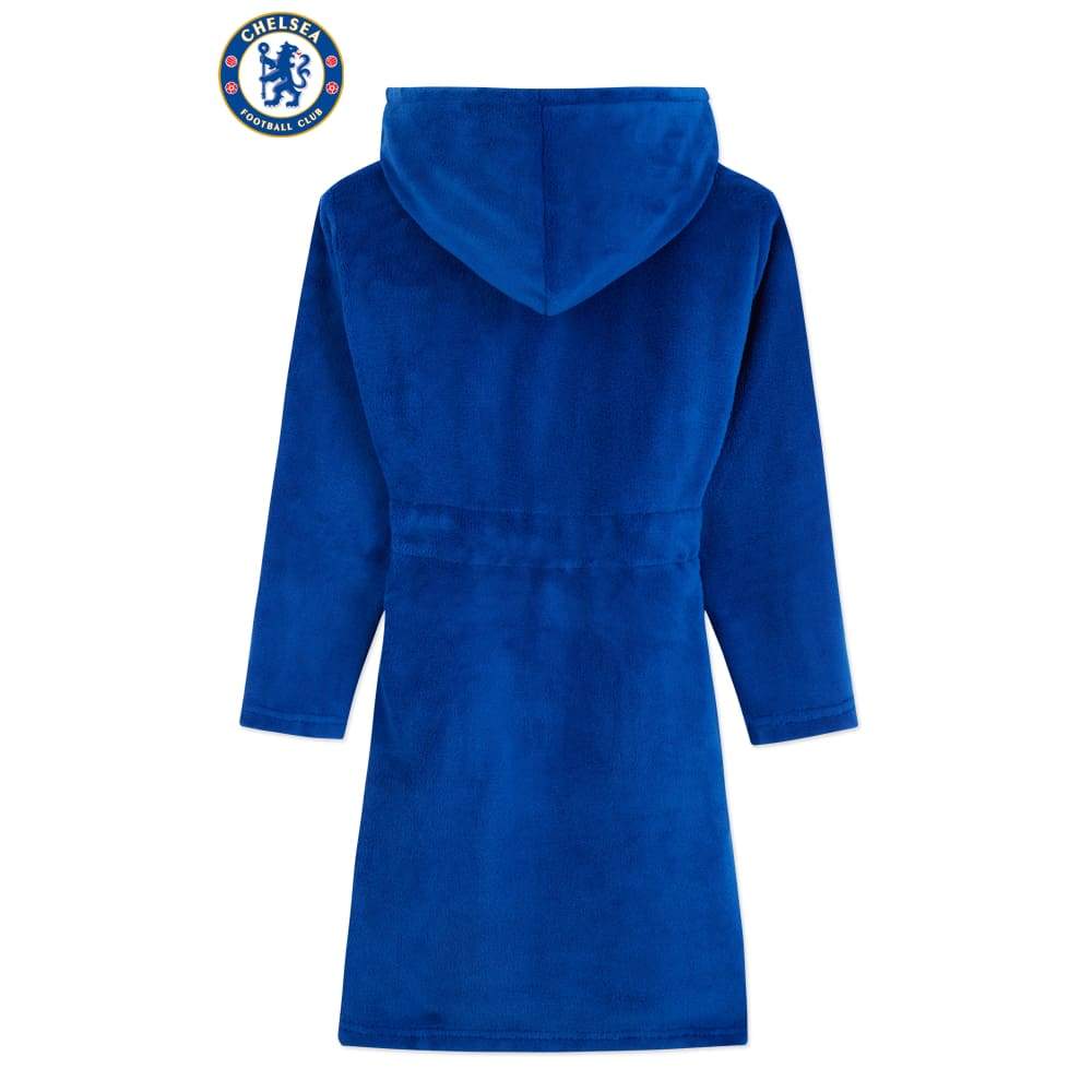 Chelsea F.c. Boys Dressing Gown Kids Fleece Hooded Robe Football Gifts Dressing Gown Chelsea F.c. £19.49