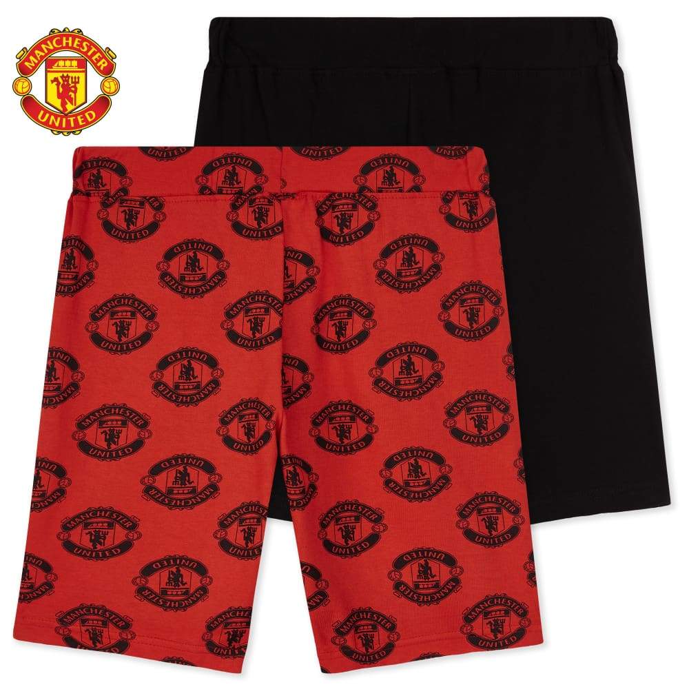 Manchester United F.c. Boys Shorts 2 Pack for Boys Teenagers Shorts Manchester United F.c. £11.49