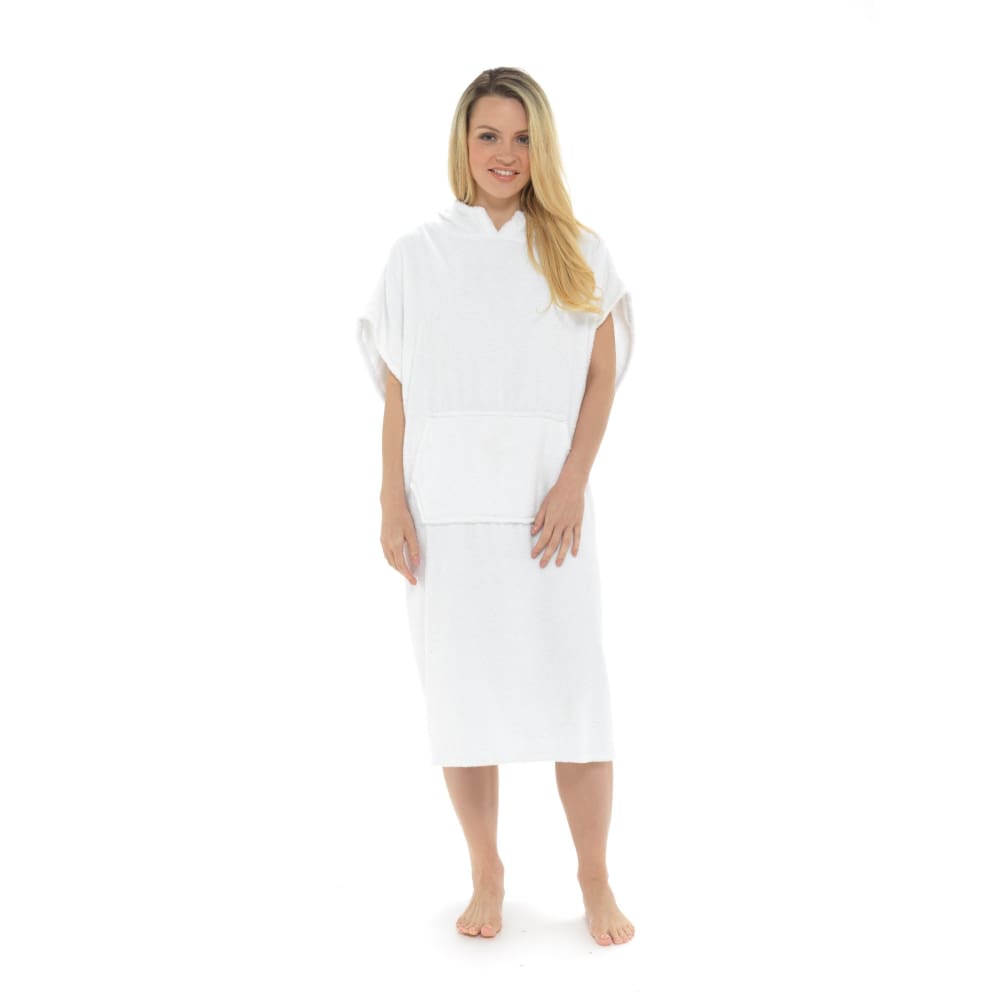 Citycomfort Unisex Adults Hooded Towel Poncho Robe with Pocket Towelling Robe Citycomfort £23.49