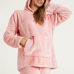 CityComfort Womens Pyjamas, Warm Fleece Hooded Pyjamas for Women Sets