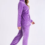 CityComfort Womens Pyjamas, Warm Fleece Hooded Pyjamas for Women Sets
