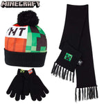 Minecraft Hat Scarf and Gloves Set Boys Gaming Gifts for Boys Hat Scarf Gloves Set Minecraft £13.49