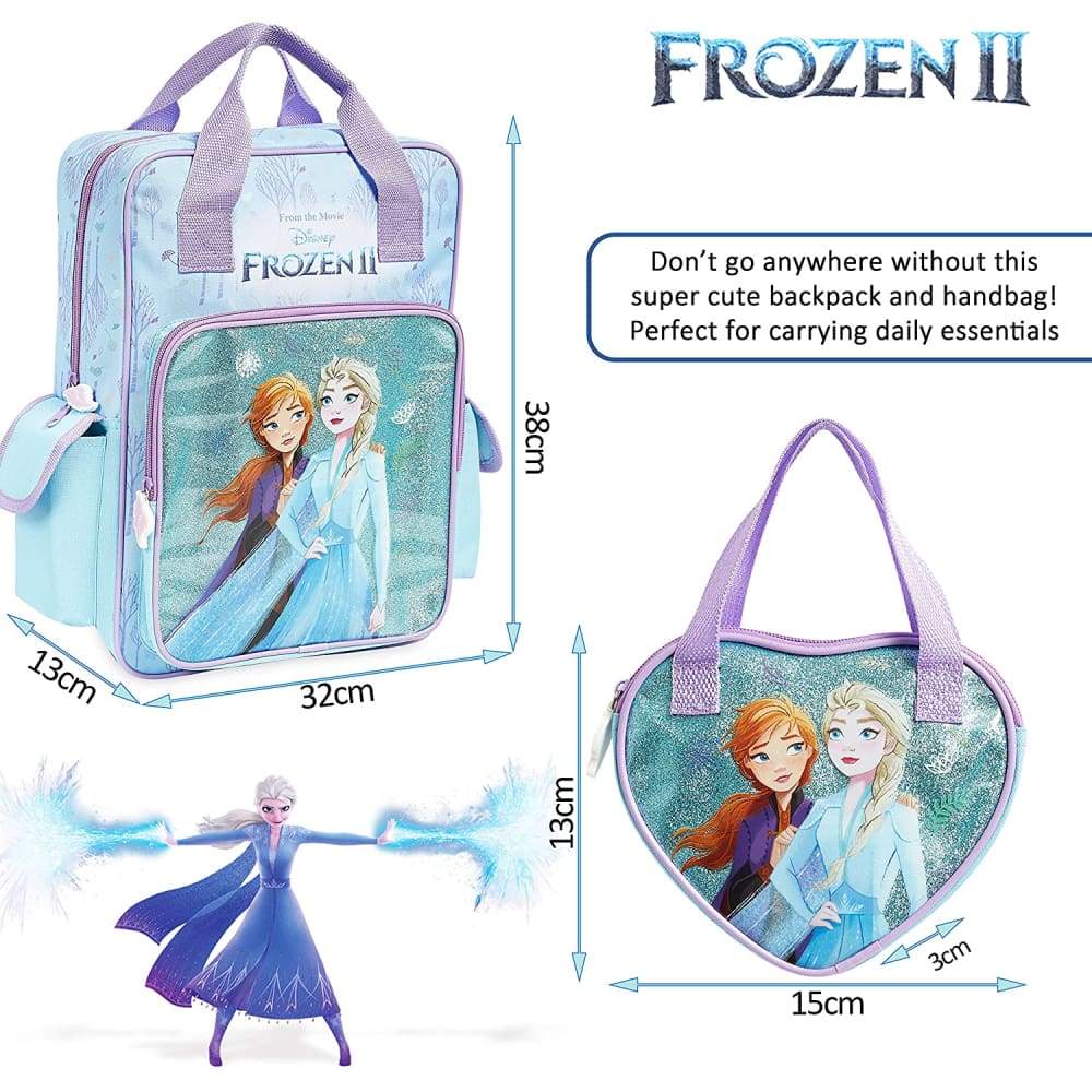 Disney Backpack,frozen 2 School Bag+handbag Anna and Elsa,large Kids Bag,travel School Bag Frozen £17.98