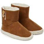 Dunlop Faux Sheepskin Warm Memory Foam Indoor Outdoor Bootie Slippers for Ladies Bootie Slippers Dunlop £14.45