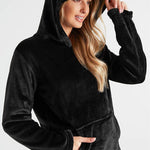 CityComfort Womens Pyjamas, Warm Fleece Hooded Pyjamas for Women Sets