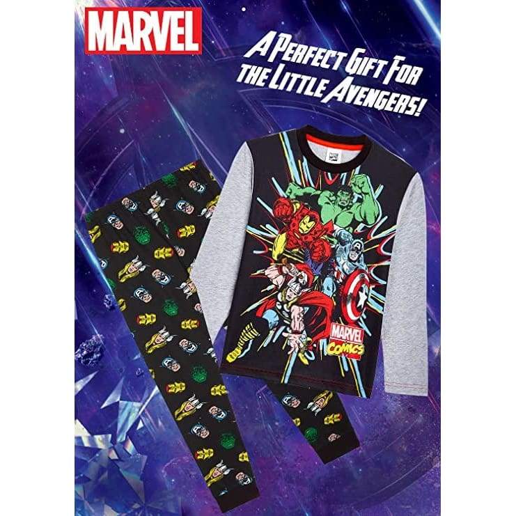 Marvel Boys Pyjamas,long Cotton,avengers Captain America,hulk,thor and Iron Man Pyjamas Avengers £12.95