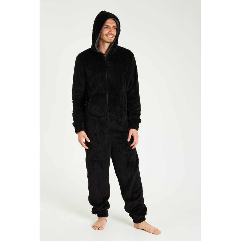 Citycomfort Fluffy Fleece Onesie with Hoodie and Pockets for Men Onesie Citycomfort £24.49