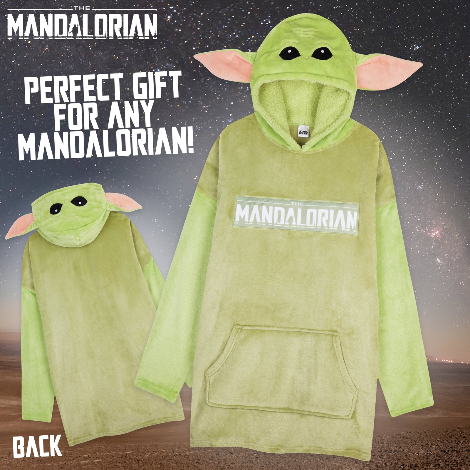 The Mandalorian Hoodies for Men, Baby Yoda Oversized Hoodie Blanket Gr