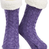 CityComfort Knitted Fluffy Slipper Socks for Women and Men - Get Trend