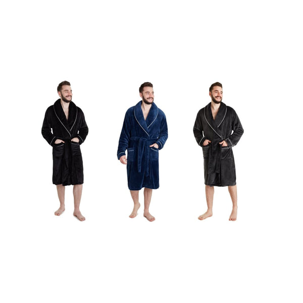 Citycomfort Luxury Super Soft Men Dressing Gown Mens Bathrobe Dressing Gown Citycomfort £22.49