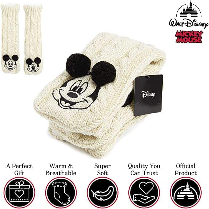 Disney Fluffy Slipper Socks for Women,teenage Girls Socks with Grip Socks and Slippers Disney £11.95