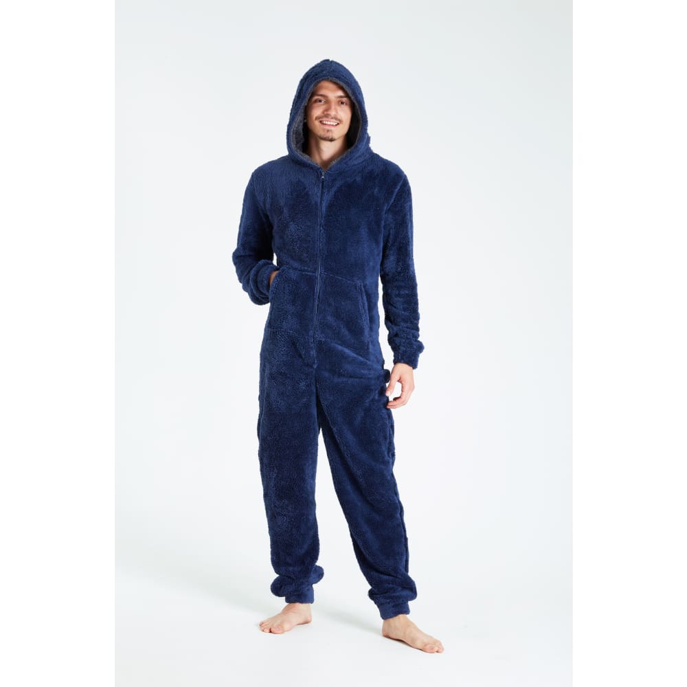 Citycomfort Fluffy Fleece Onesie with Hoodie and Pockets for Men Onesie Citycomfort £24.49