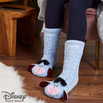 Disney Eeyore Slipper Socks Cute Fleece Lined non Slip Socks Gifts for Women Socks and Slippers Disney £13.49