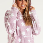 CityComfort Womens Pyjamas, Warm Fleece Hooded Pyjamas for Women Sets