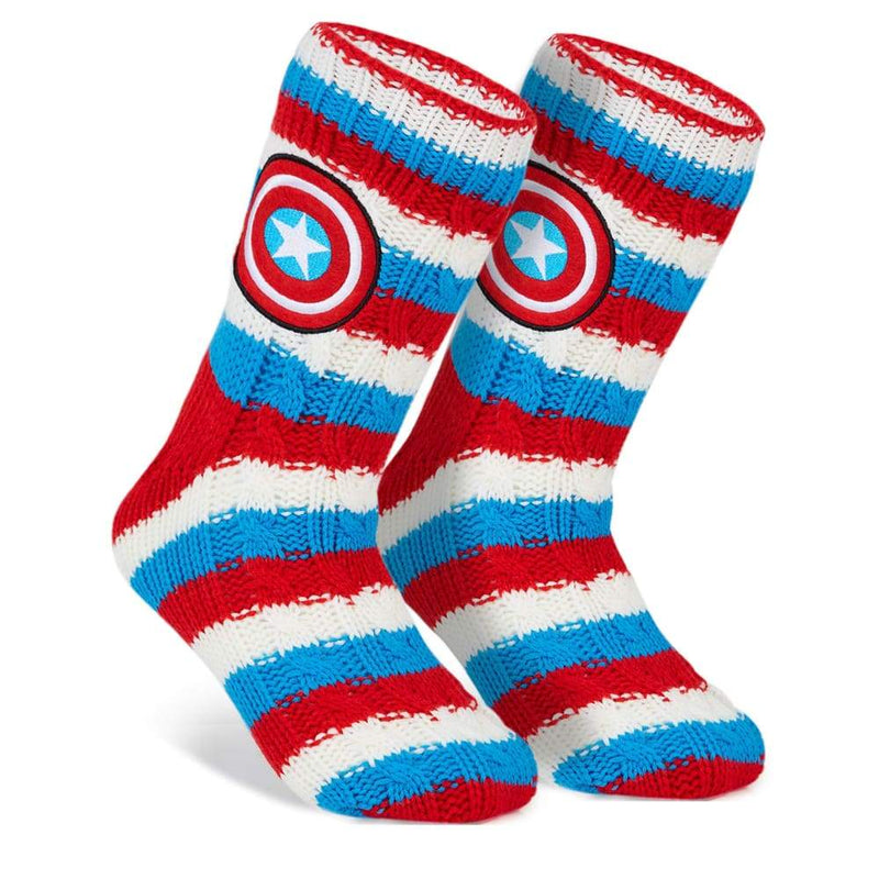 Marvel Captain America Mens Slipper Socks Marvel Gifts for Men Slipper Socks Marvel £14.49