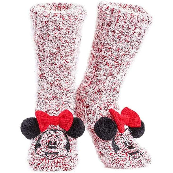 Disney Fluffy Slipper Socks for Women,minnie for Teenage Girls Socks and Slippers Disney £11.95