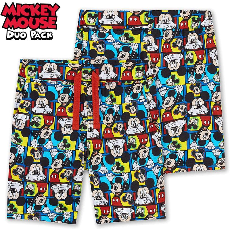 Disney Mickey Mouse Boys Shorts Set of 2 Cotton Shorts for Kids & Toddlers Shorts Disney £9.49