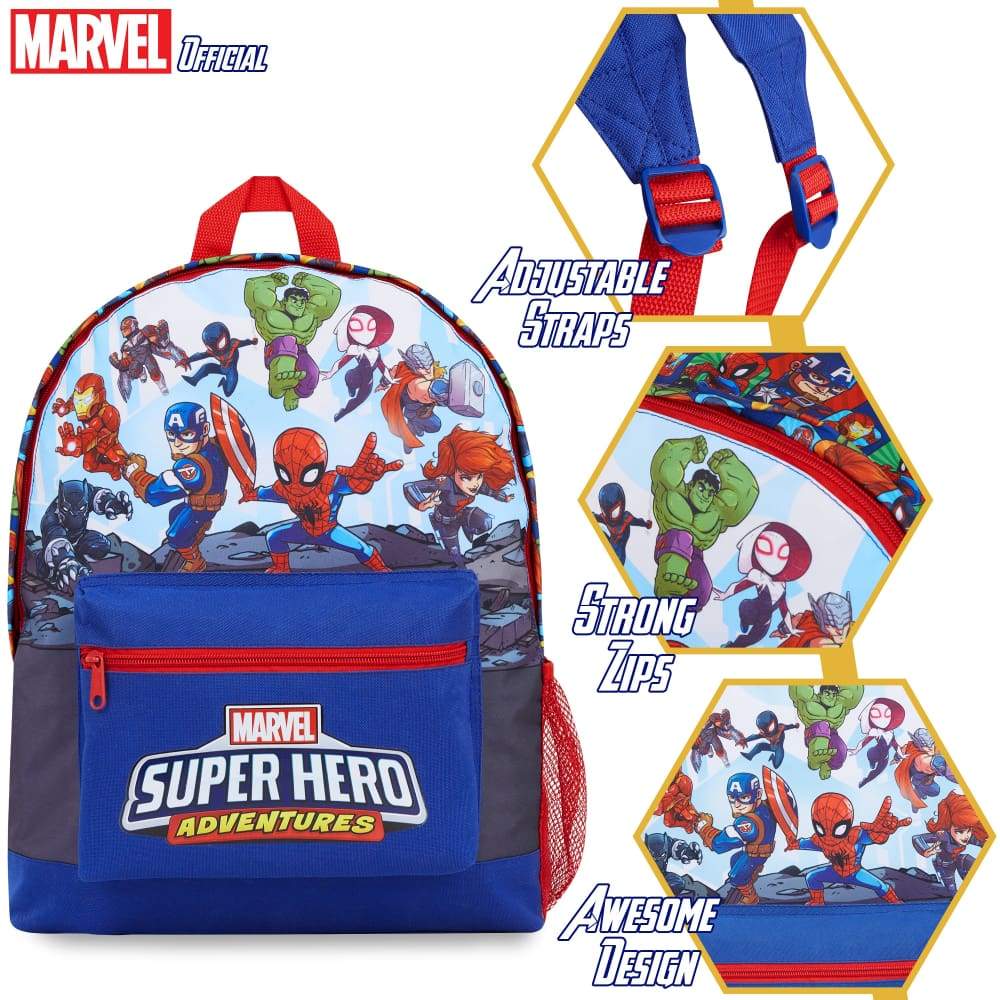Marvel Rucksacks Marvel Avengers Kids Backpack Boys Rucksack for School Travel Sports ...