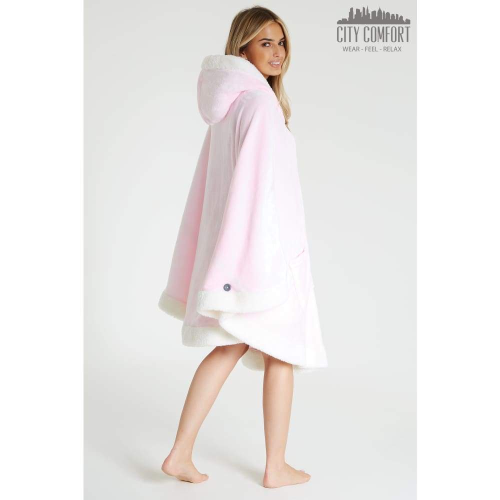 Citycomfort Blanket Hoodie for Women Snuggle Sherpa Oversized Hoodie Blanket Poncho Citycomfort £19.49