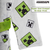 Minecraft Hooded Soft Dressing Gown with Creeper Design for Gamers Boys Girls Dressing Gown Minecraft £21.74