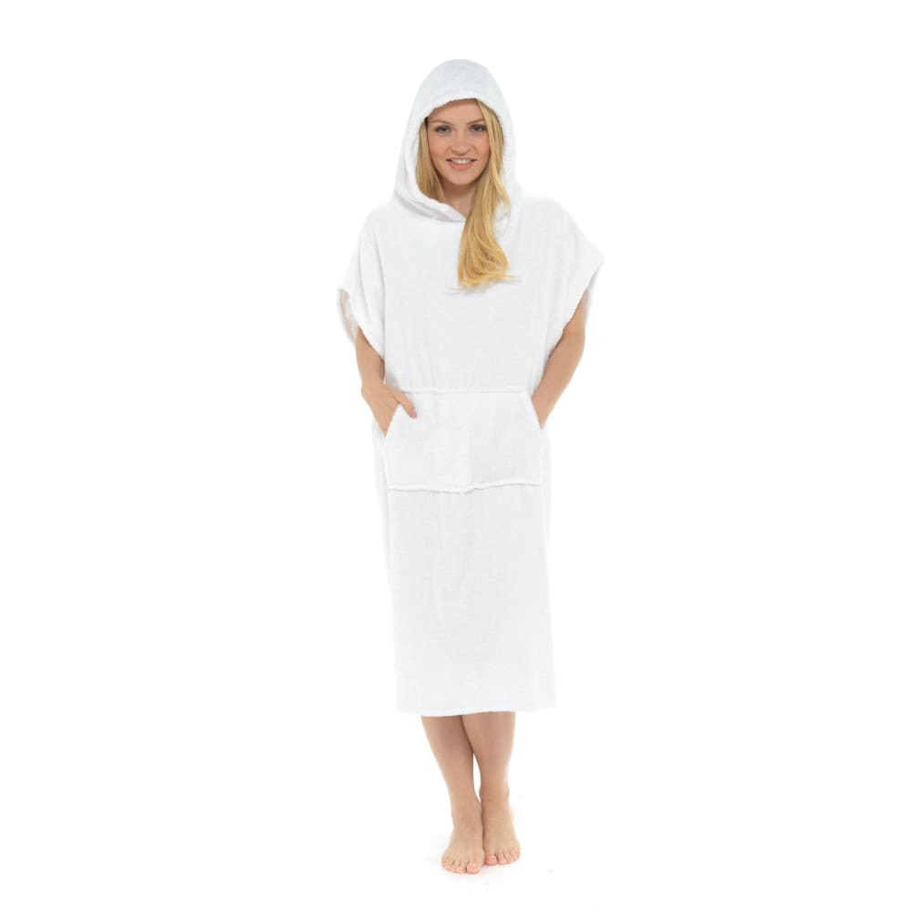 Citycomfort Unisex Adults Hooded Towel Poncho Robe with Pocket Towelling Robe Citycomfort £23.49