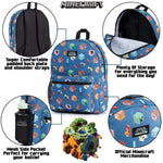 Minecraft 4 Piece Set School Bags Includes Water Bottle for Boys and Teenagers School Bag Minecraft £23.49