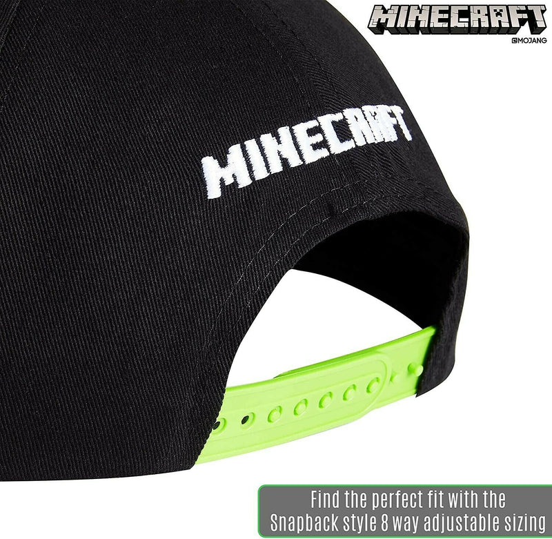 Minecraft Baseball Caps for Boys, Kids Trucker Hat with Creeper and TNT, One Size