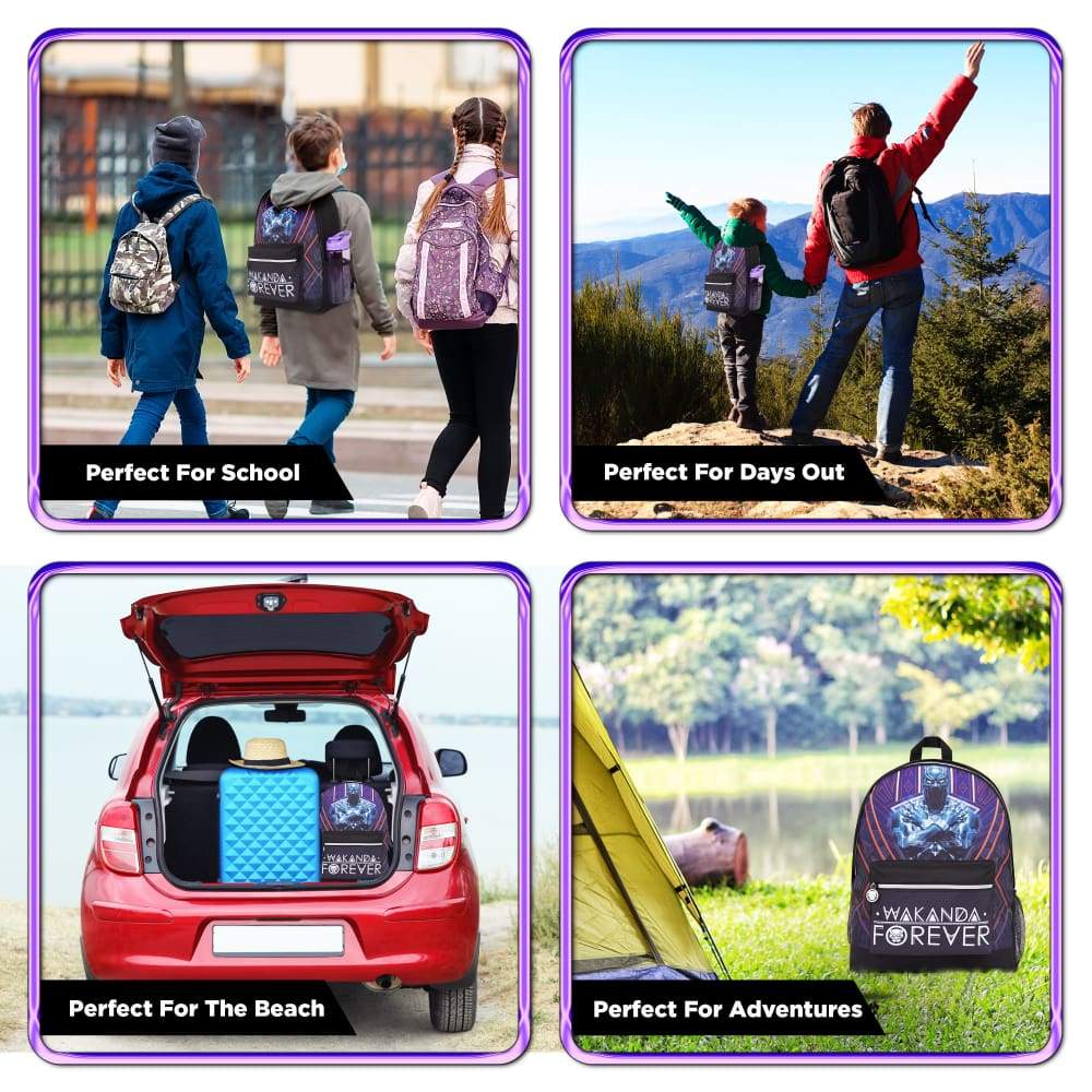 Marvel Black Panther Kids Backpack Boys Rucksack for School Travel Sports Backpack Wakanda £10.99