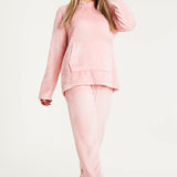 CityComfort Womens Pyjamas, Warm Fleece Hooded Pyjamas for Women Sets