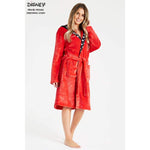 Disney Ladies Dressing Gown Minnie Mouse Fleece Hooded Robe Gifts for Women Dressing Gown Minnie Mouse £23.49
