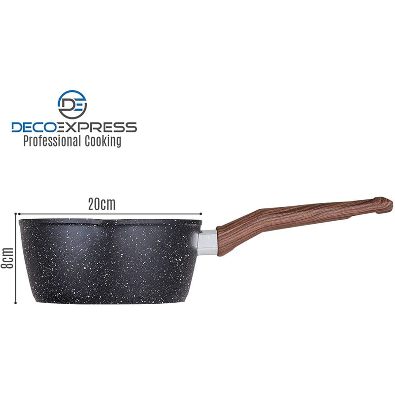 Decoexpress 20 Cm High Performance Induction Pan Prime Quality Cookware Set Saucepan Deco Express £12.49