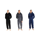 Citycomfort Fluffy Fleece Onesie with Hoodie and Pockets for Men Onesie Citycomfort £24.49