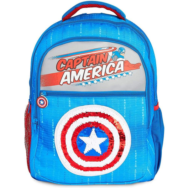 Marvel Captain America Backpack with Sequin Design for Boys Girls and Teenagers Backpack Marvel £14.95