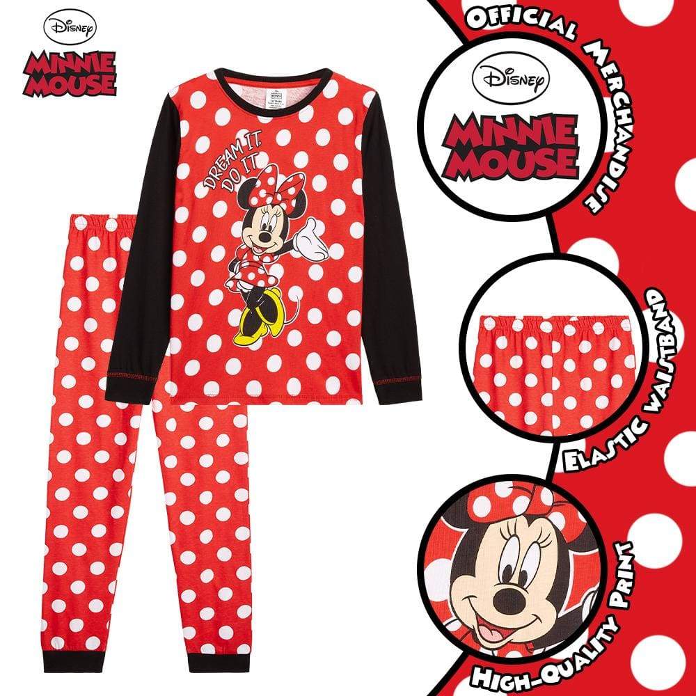 Disney Minnie Mouse Pyjamas Cotton Toddler and Girls Pjs Pyjamas Minnie Mouse £13.49