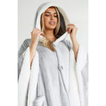 Citycomfort Blanket Hoodie for Women Snuggle Sherpa Oversized Hoodie Blanket Poncho Citycomfort £19.49